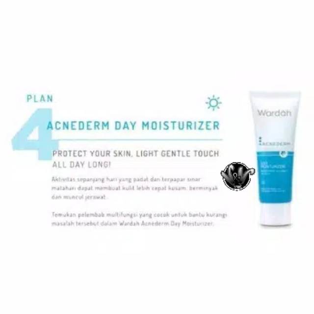 WARDAH ACNEDERM DAY MOISTURIZER/WARDAH/KRIM SIANG/ACNEDERM DAY CREAM /PERAWATAN WAJAH / KRIM WARDAH