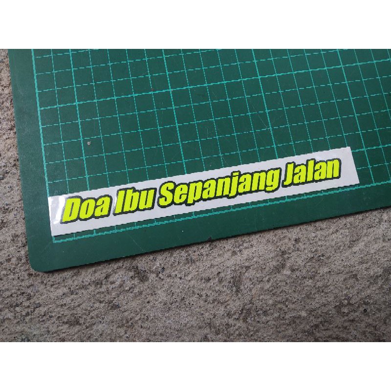 stiker doa ibu sepanjang jalan sticker visor helm
