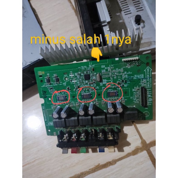 modul mainboard atau pcb Amplifier dvd home teather LG DH6530 ampli