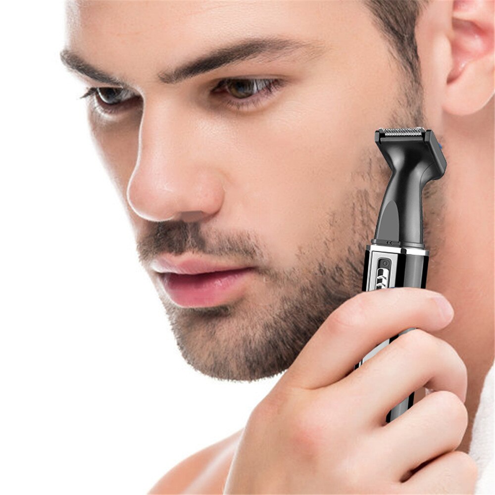 Trimmer KEMEI 6630 Shaver Alat Pencukur Kumis Jenggot Dan Bulu Hidung Sistem Cas