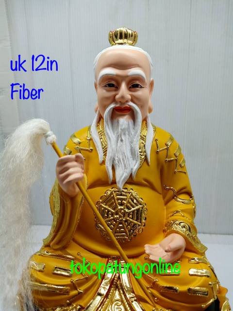 Patung Thai Shang Lao Jin 12in Fiber Kuning