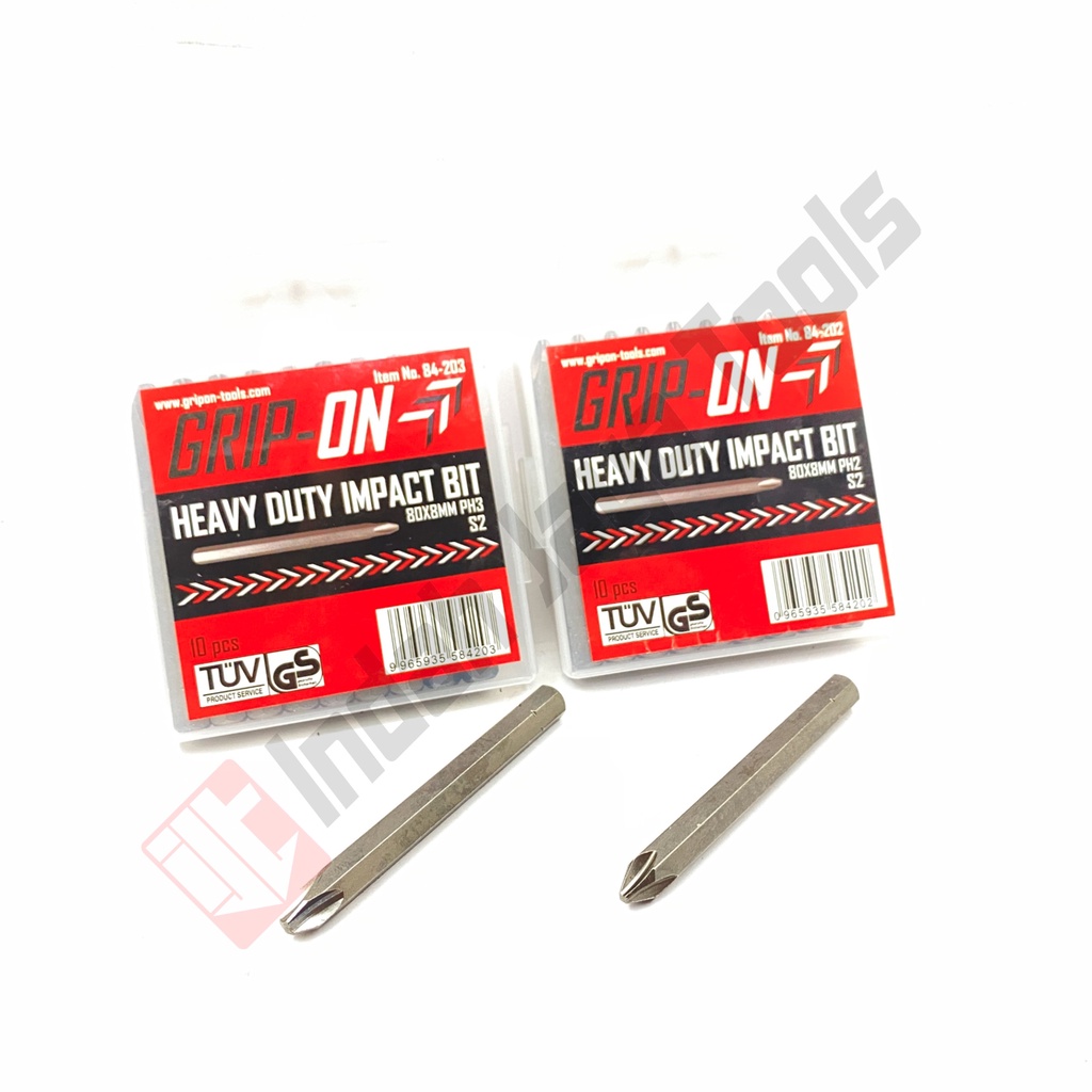 GRIP ON Mata Obeng KETOK Gedor PH 2 3 PH2 PH3 Impact Screwdriver Bits