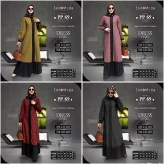New Dress Only Muslim endomoda PP 69 / Gamis Pakaian Wanita Muslim