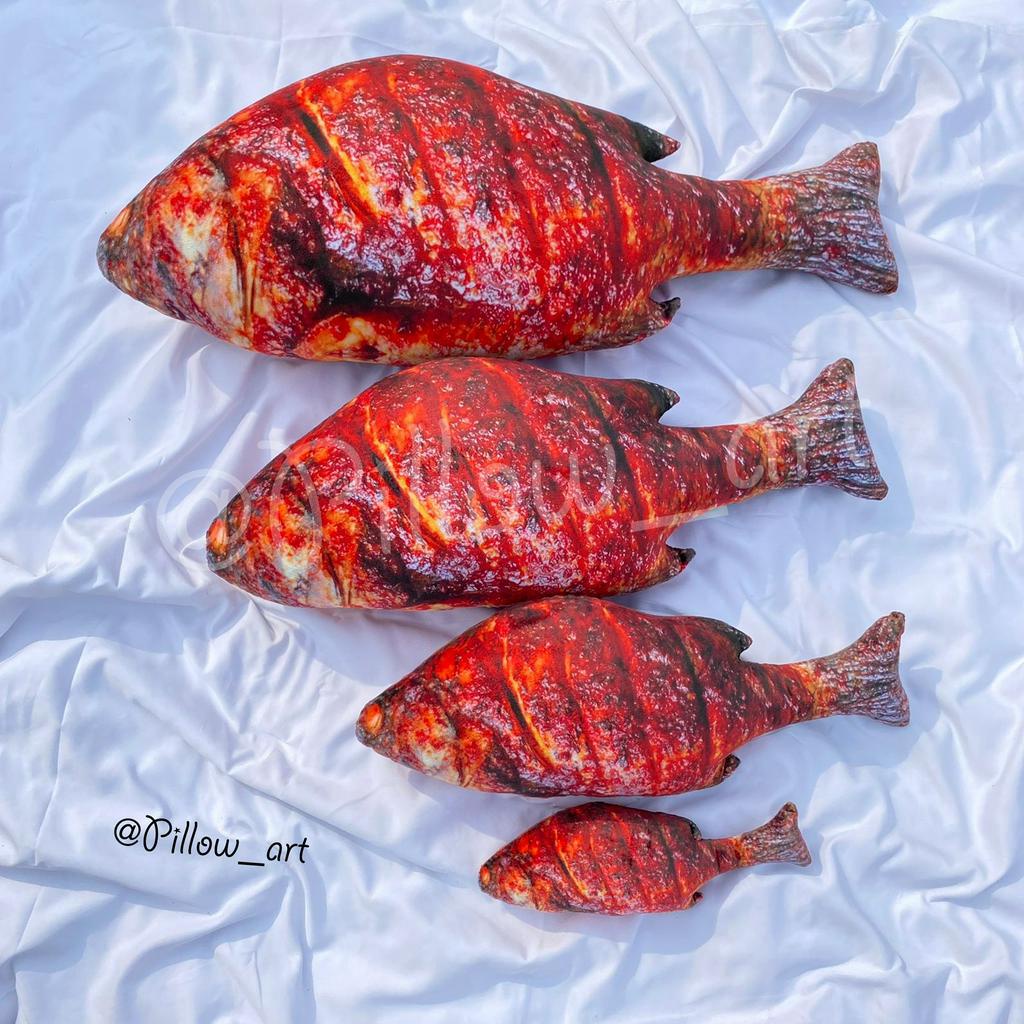 Pillowart - Bantal Boneka Ikan Bakar Size M - ART050