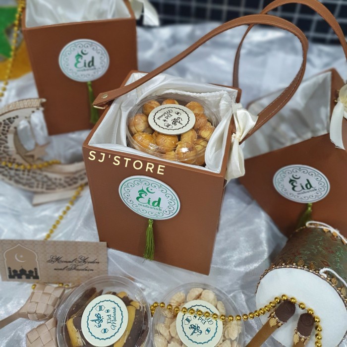 

Hiasan box hampers lebaran toples 3 bagus