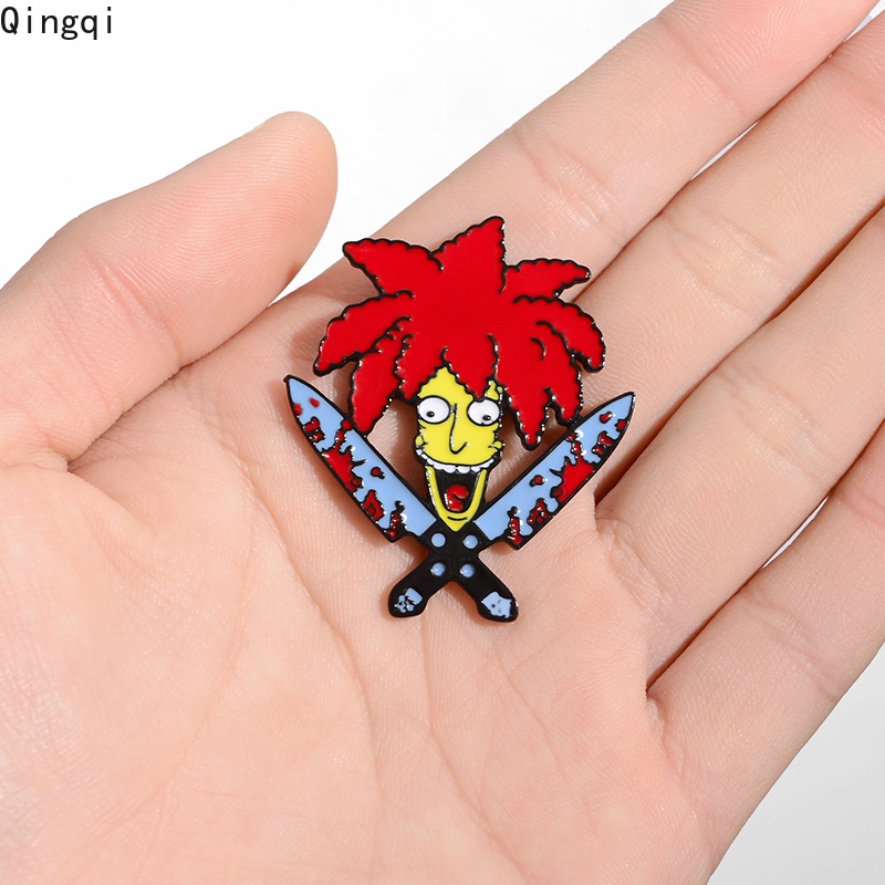 Bros Pin Enamel Desain Karakter Kartun TV Dagger Untuk Penggemar