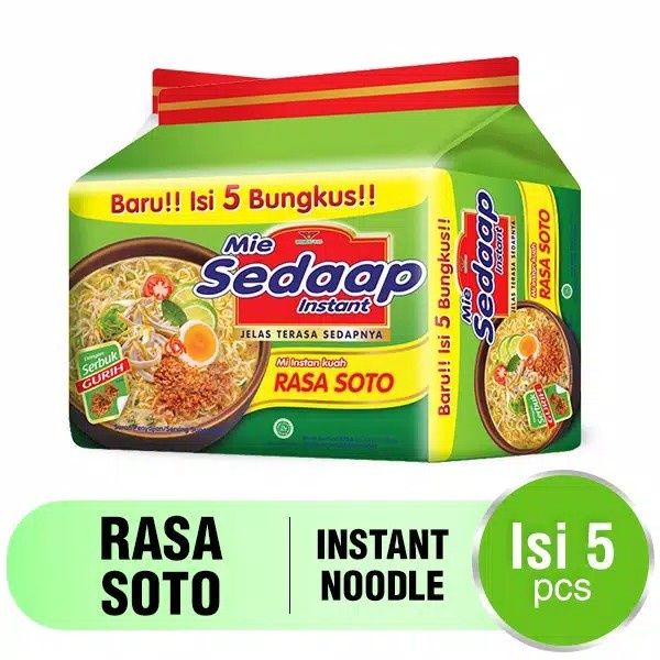 

Mie Sedaap Instant Rasa Soto isi 5 Bungkus