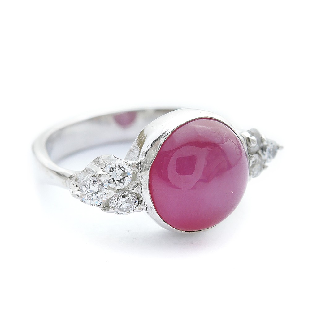 Cincin Perak Batu Ruby / Cincin Perak batu Permata Ruby