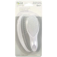 Newmei - The First Years Comb &amp; Brush / Sisir Rambut Bayi 0m+