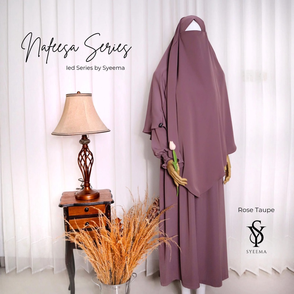 Gamis Nafeesa Series Rose Taupe by Syeema