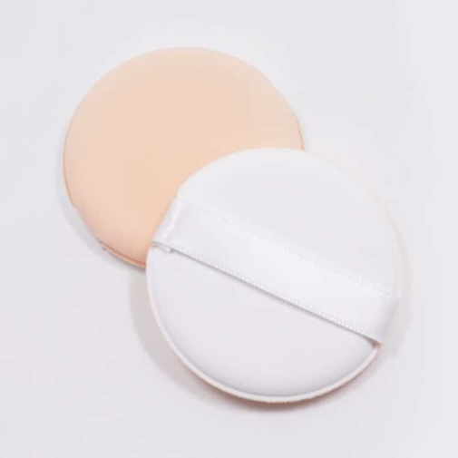 Sponge Cushion Powder Puff Bulat Polos isi 2 / 3 - Spons Wajah Alas Bedak Tabur Make Up Foundation