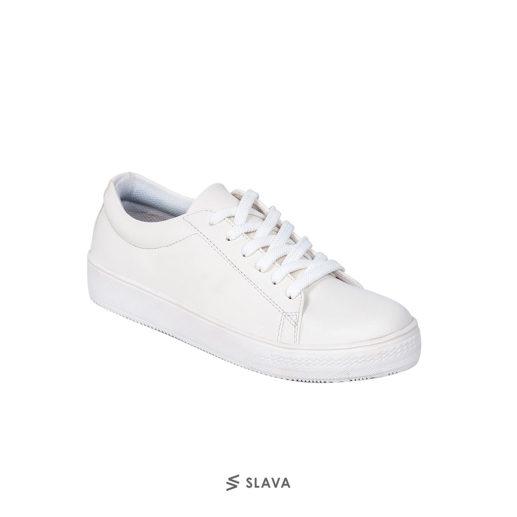 SLAVA - Blossom Black Sepatu Sneakers Wanita - Original Footwear-White