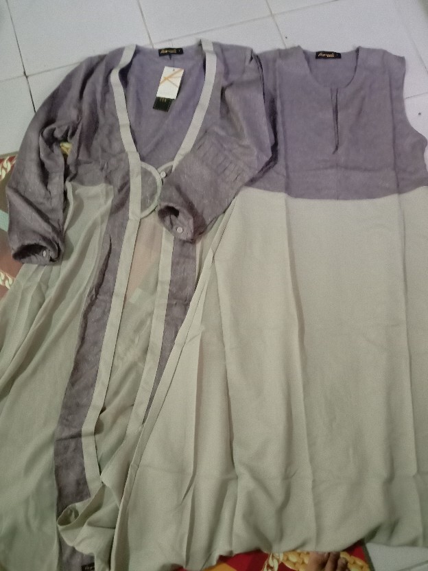 Sarimbit Couple Ethica Original Elfa 187 Taupe Grey