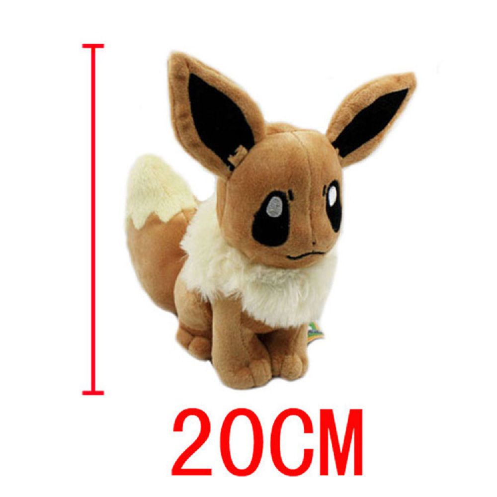 20cm POKEMON Plush toy doll 8inches Eevee Q version children's plush doll toy doll Stuffed Toys