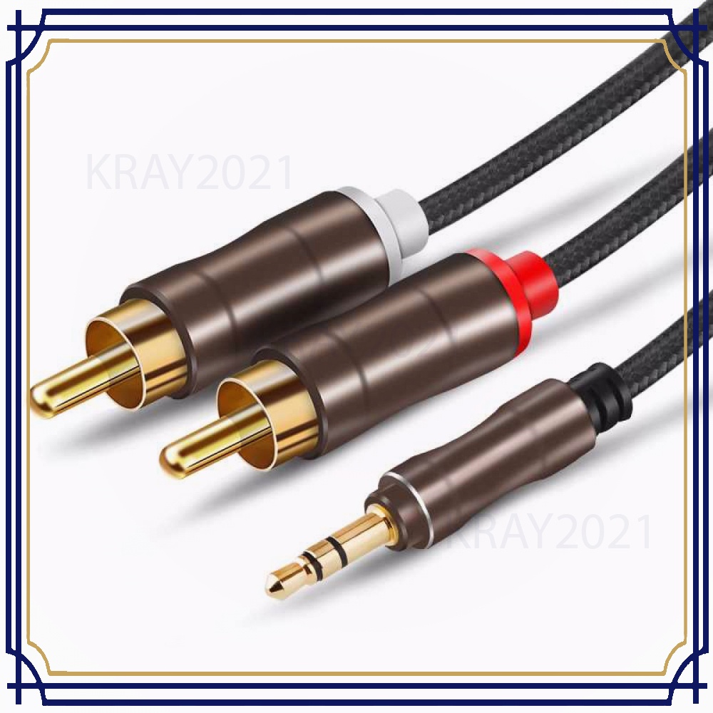 Kabel Audio AUX 3.5 mm ke RCA Plug 3 Meter - CB787