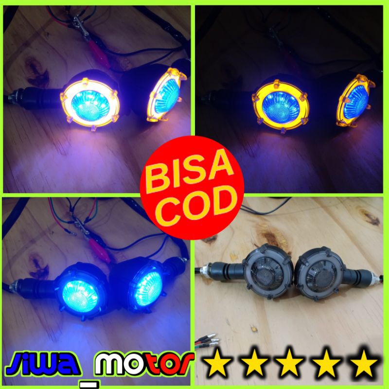 lampu sein variasi model projie lampu sen motor lampu sein vixion cb100 rxking cb150r scorpio tiger