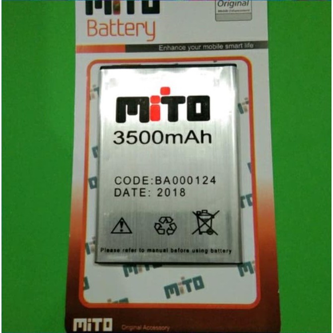 Battery Batre Batu Baterai Mito A230 A91 Fantasy Fly BA-000124 BA000124 BA-00124 BA00124