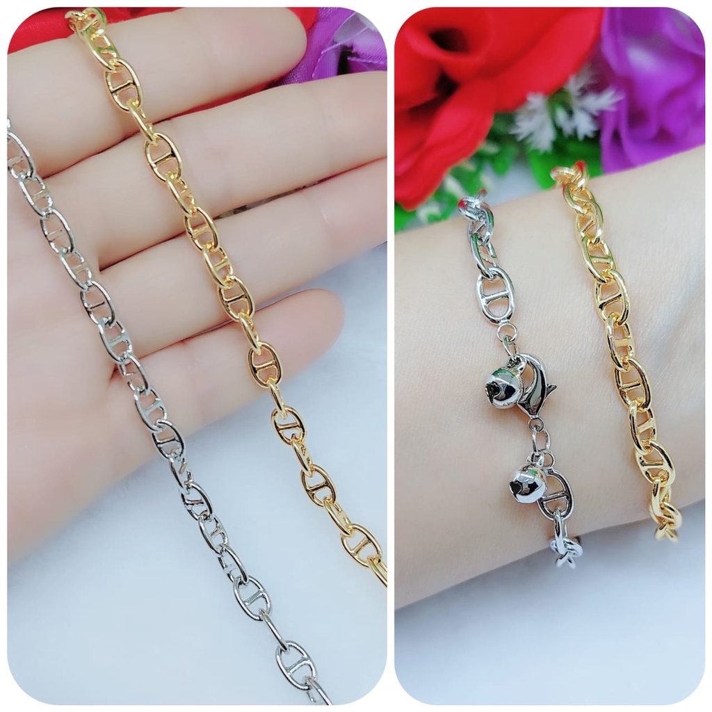 Gelang xuping lapis emas perhiasan fashion 0393.0394