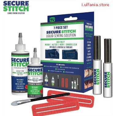 

Lem Kain SECURE STITCH Liquid Glue Sewing Solution Set Kit