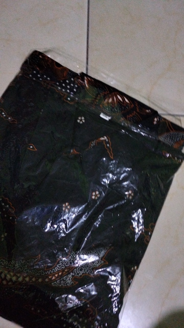Kemeja Batik Pria Lengan Panjang Size M L Xl Xxl  Bswart Batik Hrb026 Kenongo Hem Panjang Padi