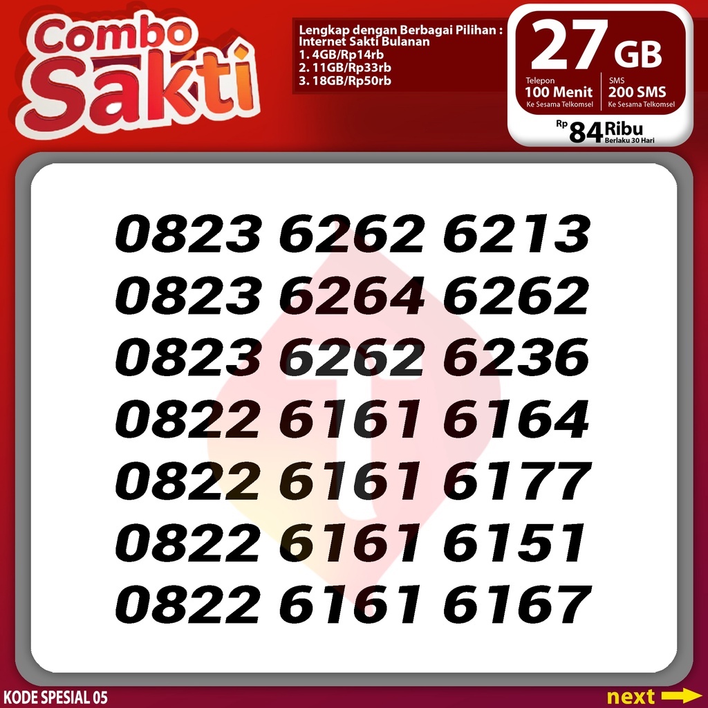 Kartu Sakti Telkomsel 25gb 75k Telkomsel sakti Nomor Cantik Kartu sakti Nomer cantik simpati as loop