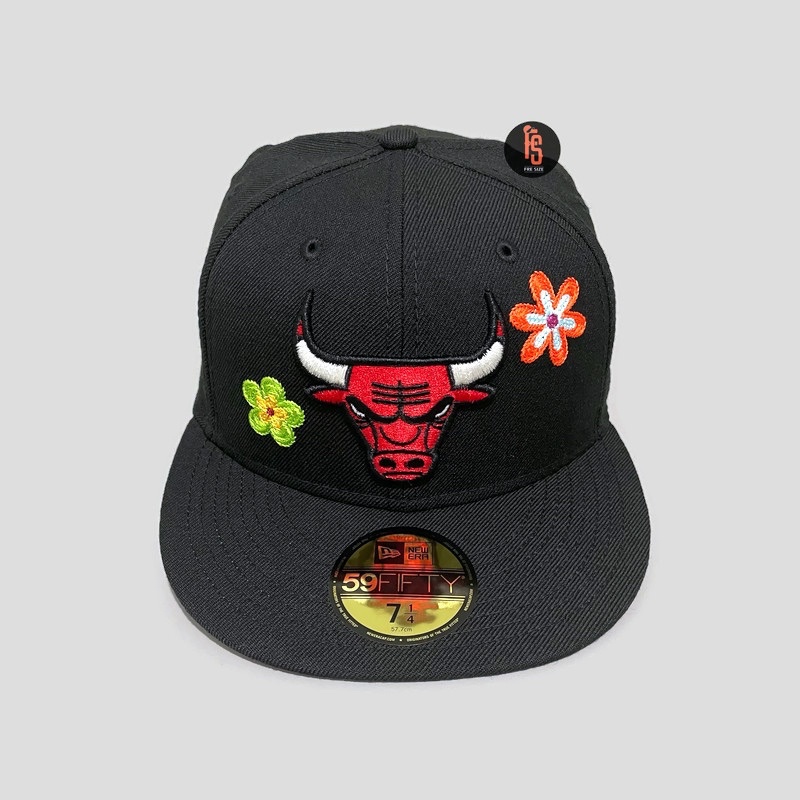 TOPI NEW ERA ORIGINAL 5950 Q2QT CHICAGO BULLS BLACK UV PINK