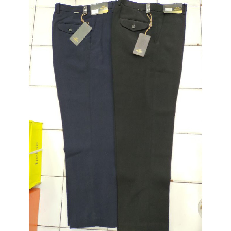Celana Kain Cowok Reguler Size 29- 44 // Celana Kain Mimaxco Pria Reguler Hitam