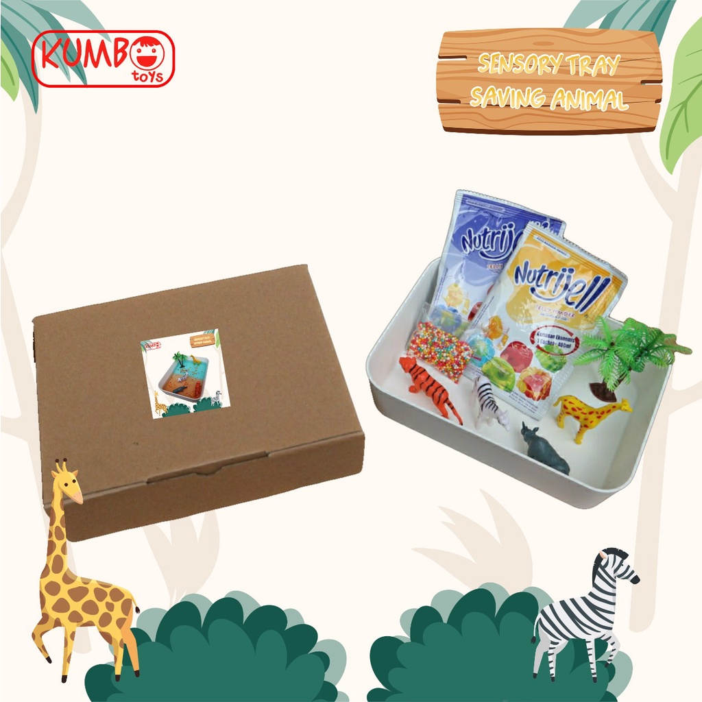 Saving Animal Edible Sensory Play Mainan Montessori Untuk Bayi