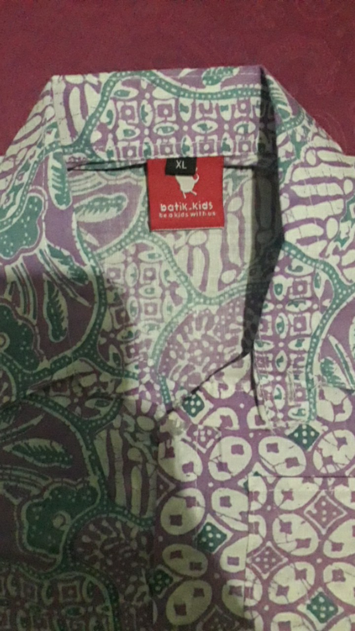 Kemeja Batik Anak Cewek Cowok Batik Pastel Soft Kombinasi Motif Biru Lilac Pink Toska Orange Salem