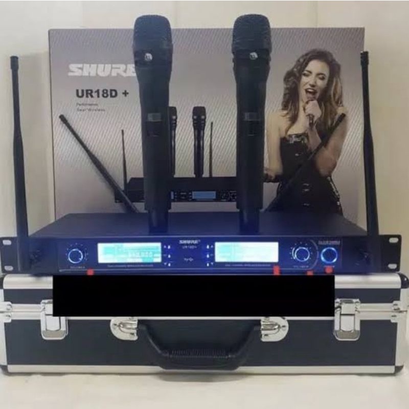 MIC WIRELESS UR18D + / UR18D+ FREE KOPER/HARDCASE