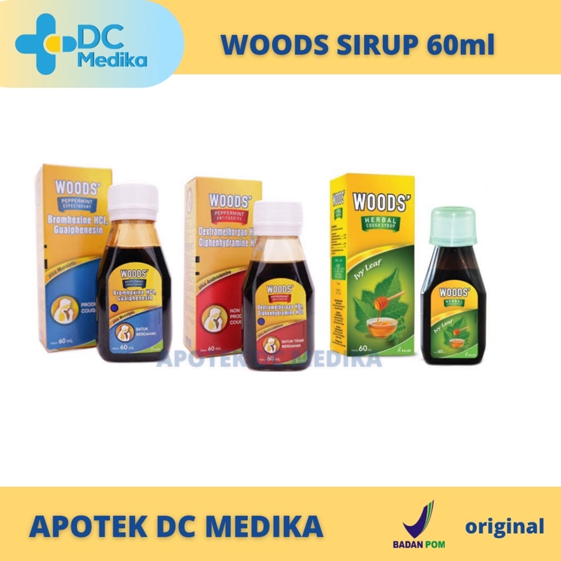 Woods Sirup / Obat Batuk dewasa / batuk berdahak / Woods expectorant / Woods att / Woods herbal