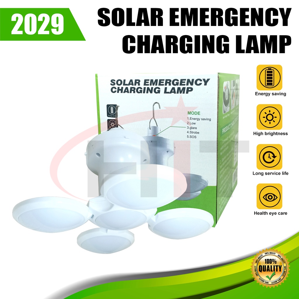 Lampu Solar LED 2029 Emergency Charging Lamp Light Battery Display