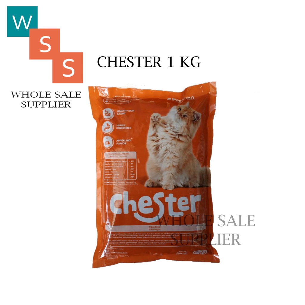 MAKANAN KUCING CHESTER TUNA FLAVOUR 1KG