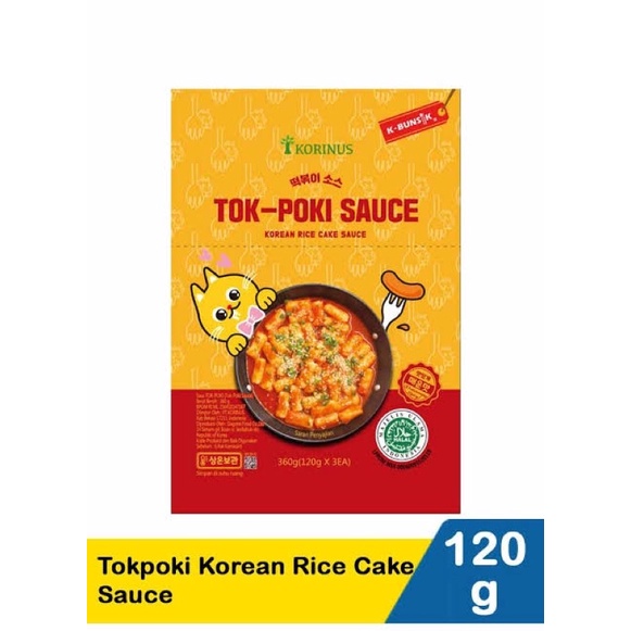 

Korinus Tokpoki Sauce 120g - Saus Tteokbokki Halal Mui