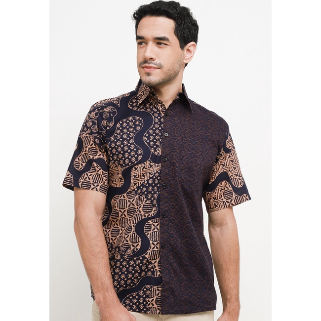 Jual Arjuna Weda Hem Pria Batik Tambal Slim Fit Shopee Indonesia