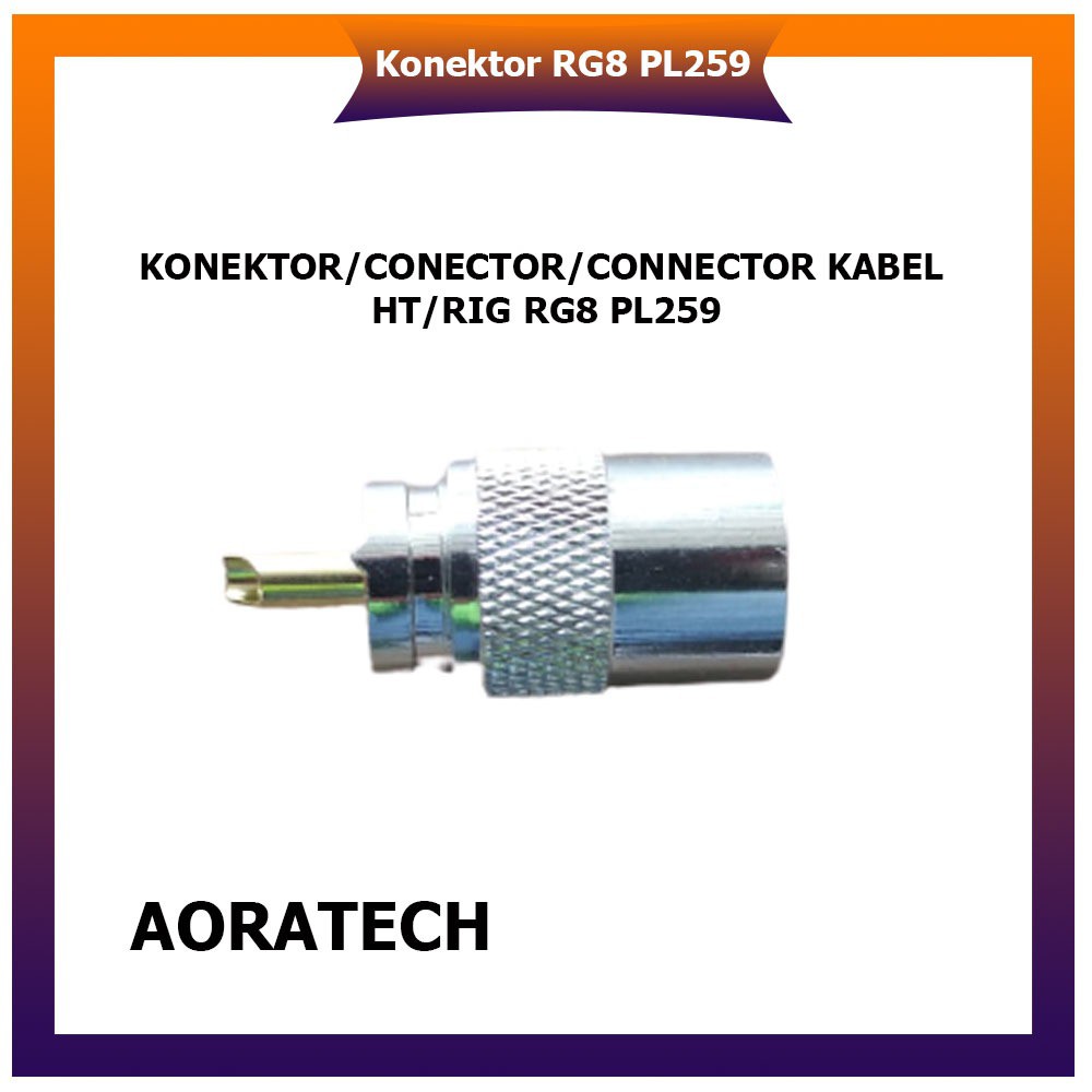 BNC RG58 KONEKTOR/CONECTOR/CONNECTOR KABEL HT/RIG RG8 PL259 Gold