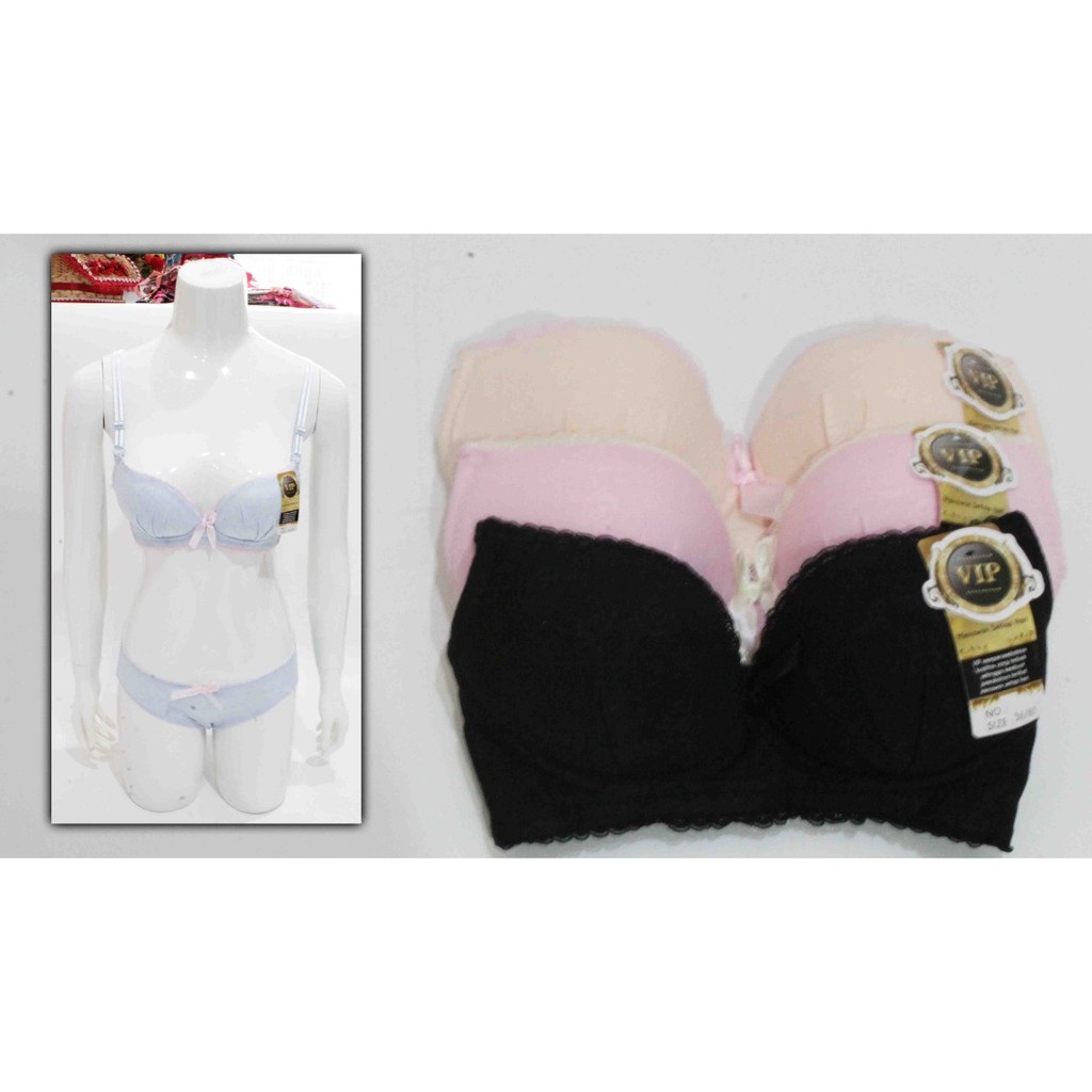 Bra CD Set Setelan 033 VIP Berandafashion tidak berkawat size 32-36