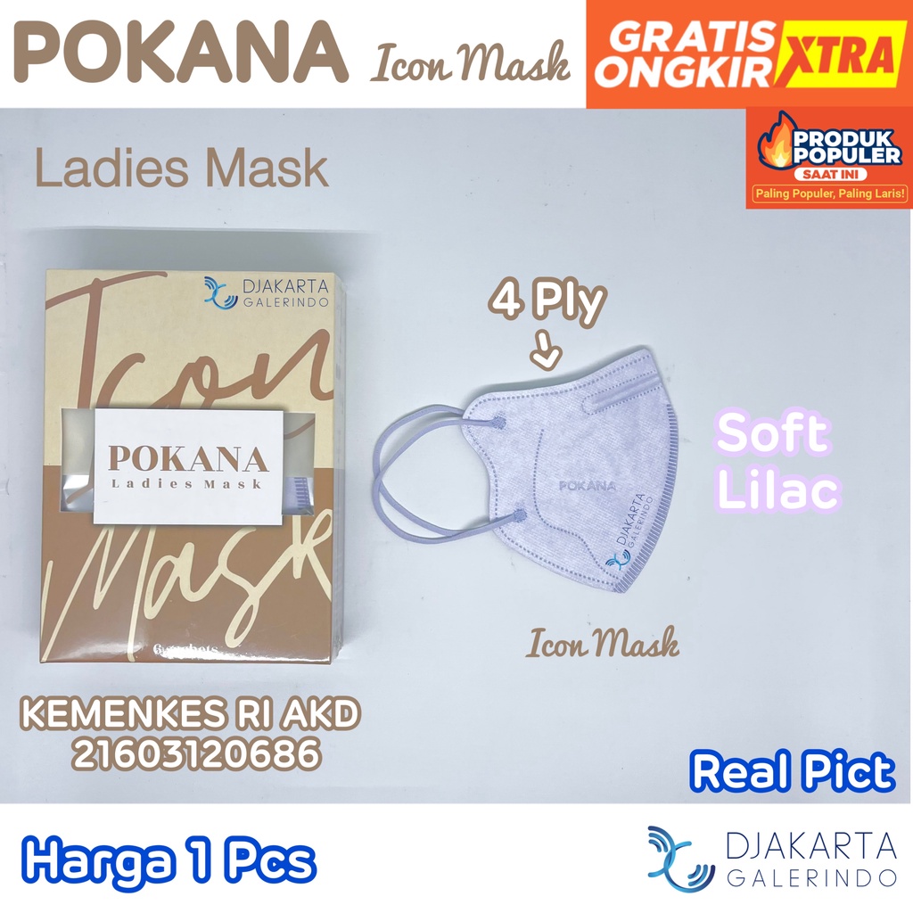 Masker POKANA ICON Ladies Mask 4ply Medical Mask