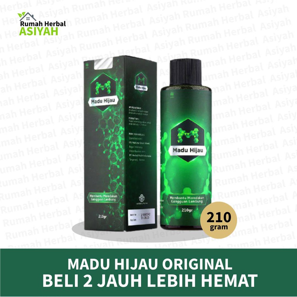 Jual Madu Hijau Herbal Lambung Obat Asam Lambung Maag Kronis Gerd Dan