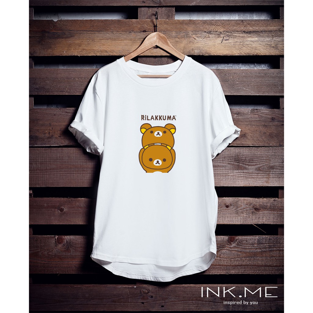 RILAKKUMA TWO FACES - /KAOS WANITA / KAOS UNISEX/ RILAKKUMA COLLECTION