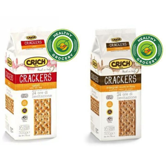 Crich Crackers 500gr original salted salati / Whole Wheat