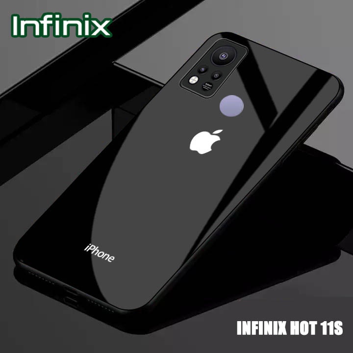 Softcase Glass Kaca [K01] Infinix Hot 11s NFC Terbaru Case Handphone Kesing Pelindung Handphone