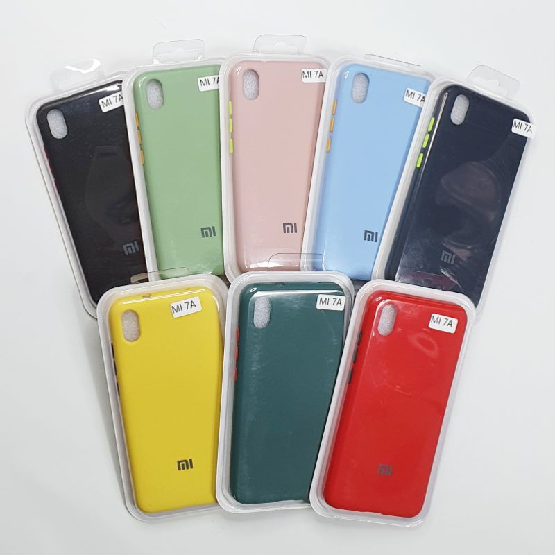 Redmi 7A Macaron Tone Case / Silicone Macaron Colour Side button