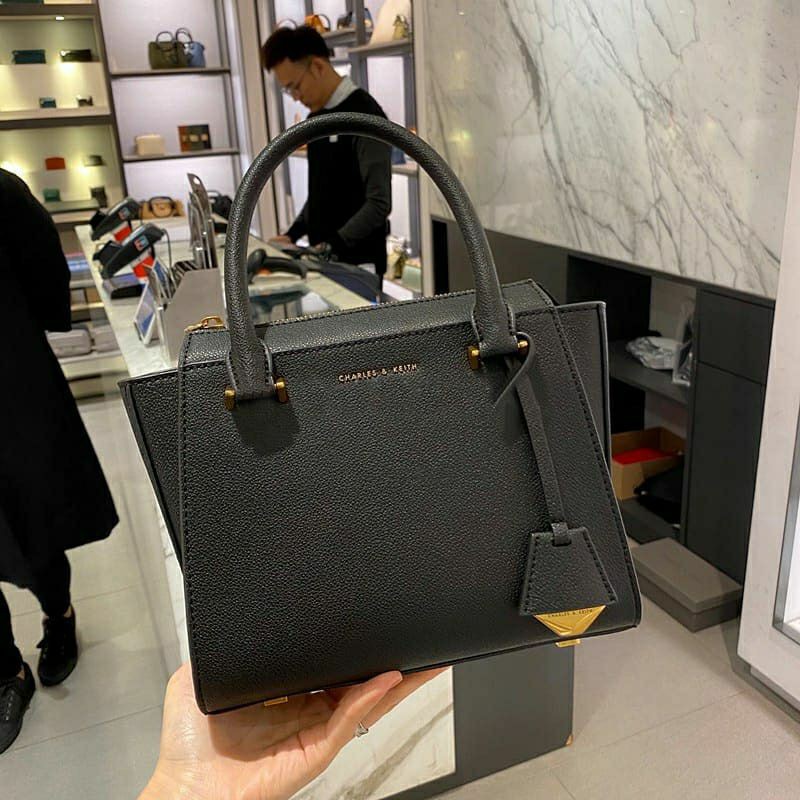 7.7 SALE | CK Structured Trapeze Bag / CK Double Handle Trapeze Tote Bag