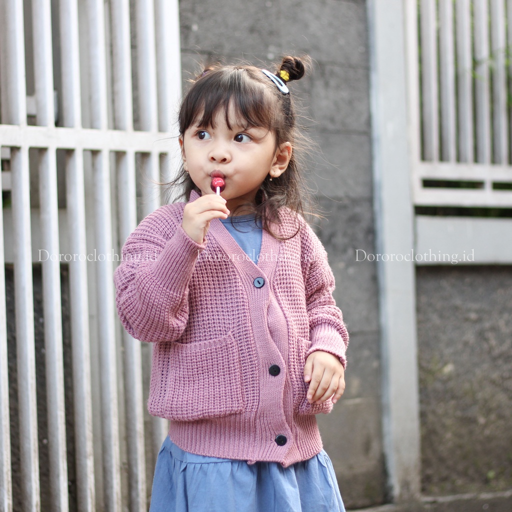 Cardigan Rajut Anak / Kardigan Anak Oversize Usia 2-5 tahun / Cardigan Anggit Anak