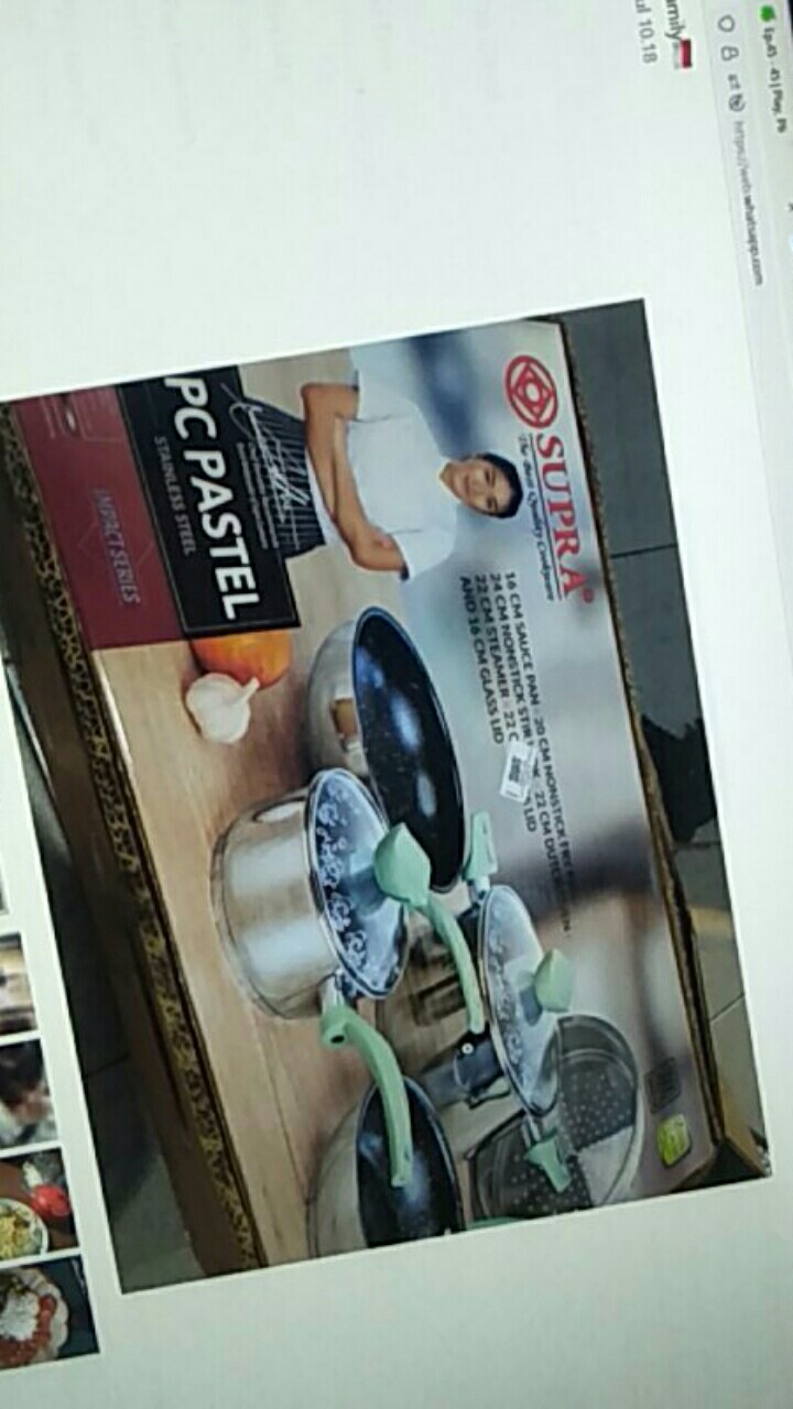 Wajan Set Induksi / Panci Set / 7pcs Cookware Set Supra - Turquoise