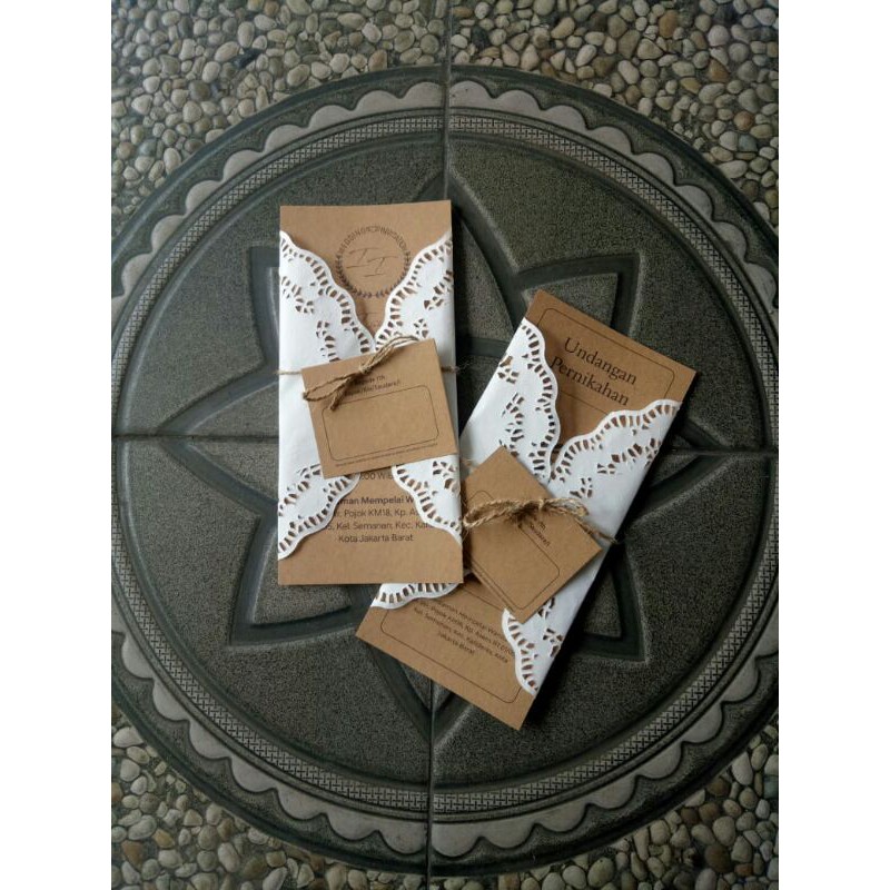 Undangan Pernikahan Jakarta Rustic Elegan, simpel