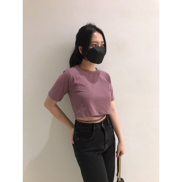 Selim Label Sydney Crop Top Basic Atasan Croptop Korean Style Crop Top Wanita