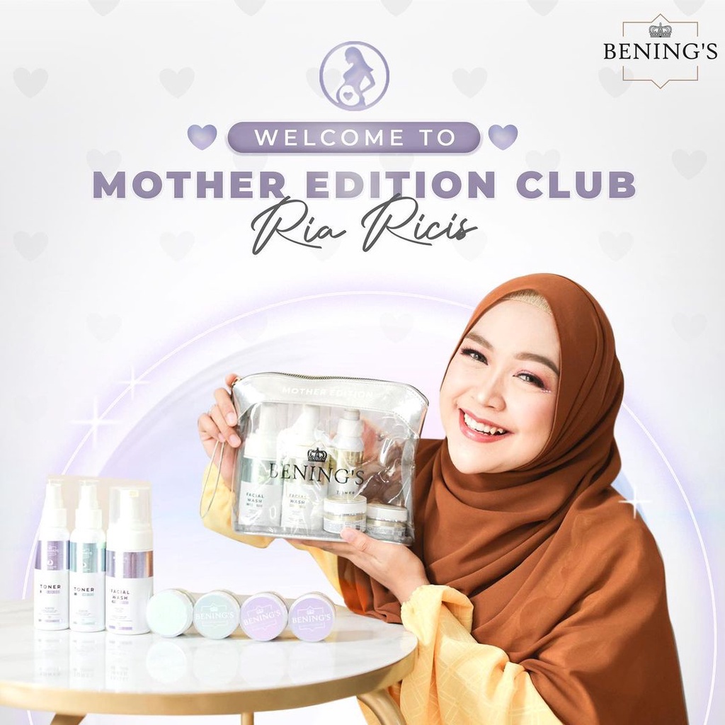 Benings Skincare by dr Oky Pratama Mother Edition Package FREE GIFT POUCH + HAND MIRROR / MINI GOLD