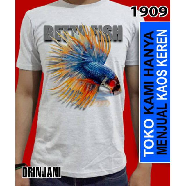 Kaos Ikan Cupang Betta Fish Shopee Indonesia